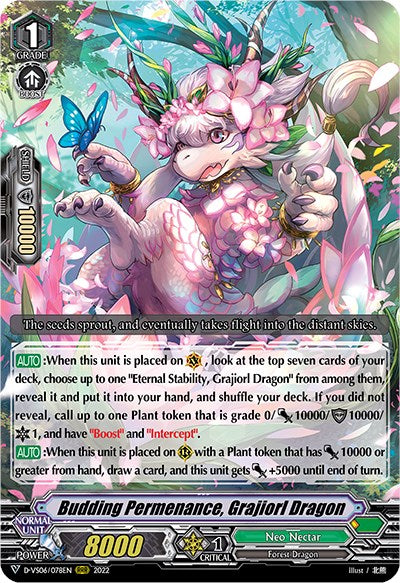 Budding Permenance, Grajiorl Dragon (D-VS06/078EN) [V Clan Collection Vol.6] | Total Play