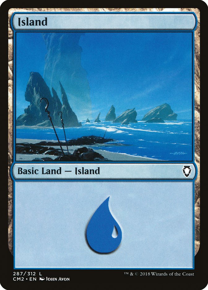 Island (287) [Commander Anthology Volume II] | Total Play