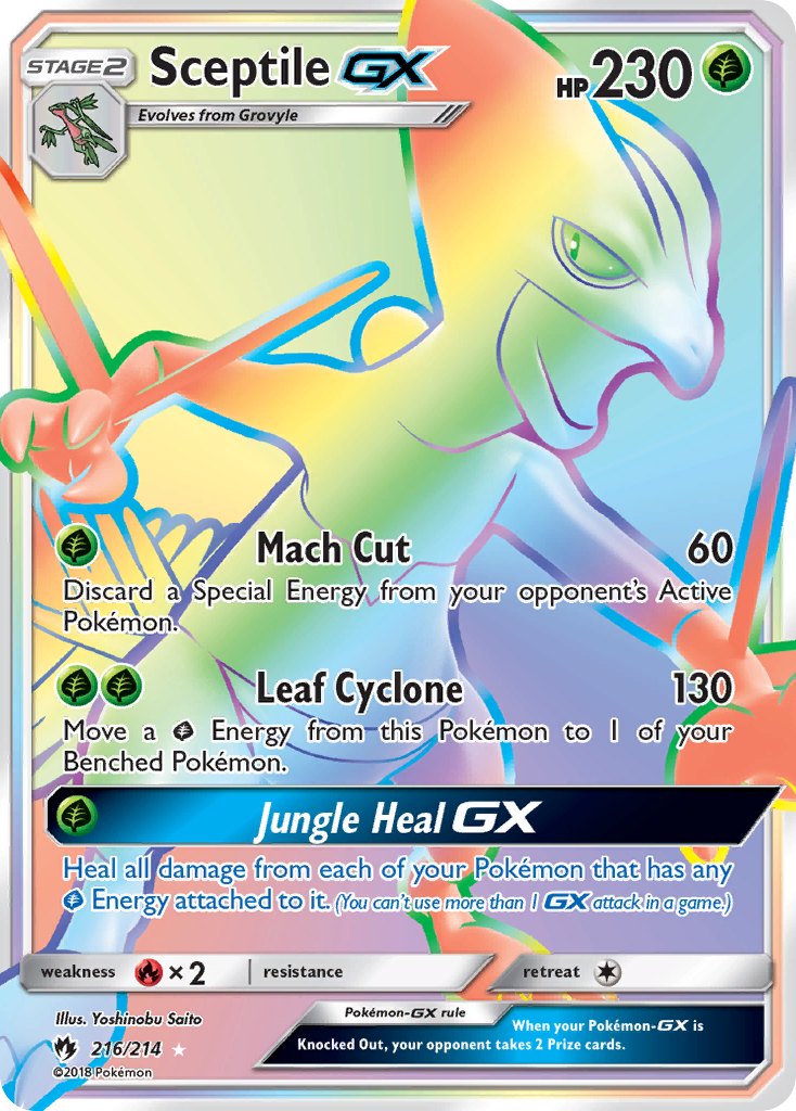 Sceptile GX (216/214) [Sun & Moon: Lost Thunder] | Total Play