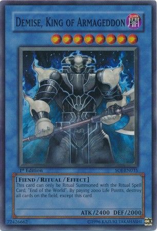 Demise, King of Armageddon [SOI-EN035] Super Rare | Total Play