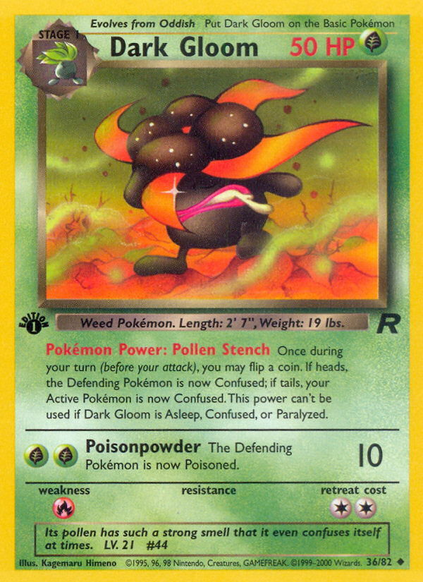 Dark Gloom (36/82) [Team Rocket 1st Edition] | Total Play