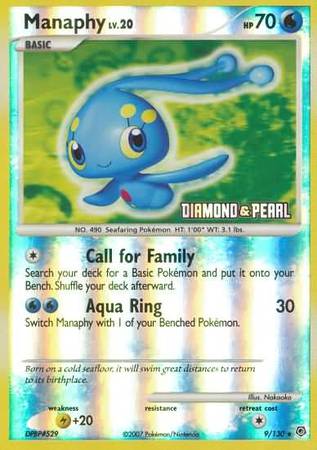 Manaphy (9/130) [Burger King Promos: 2008 Collection] | Total Play