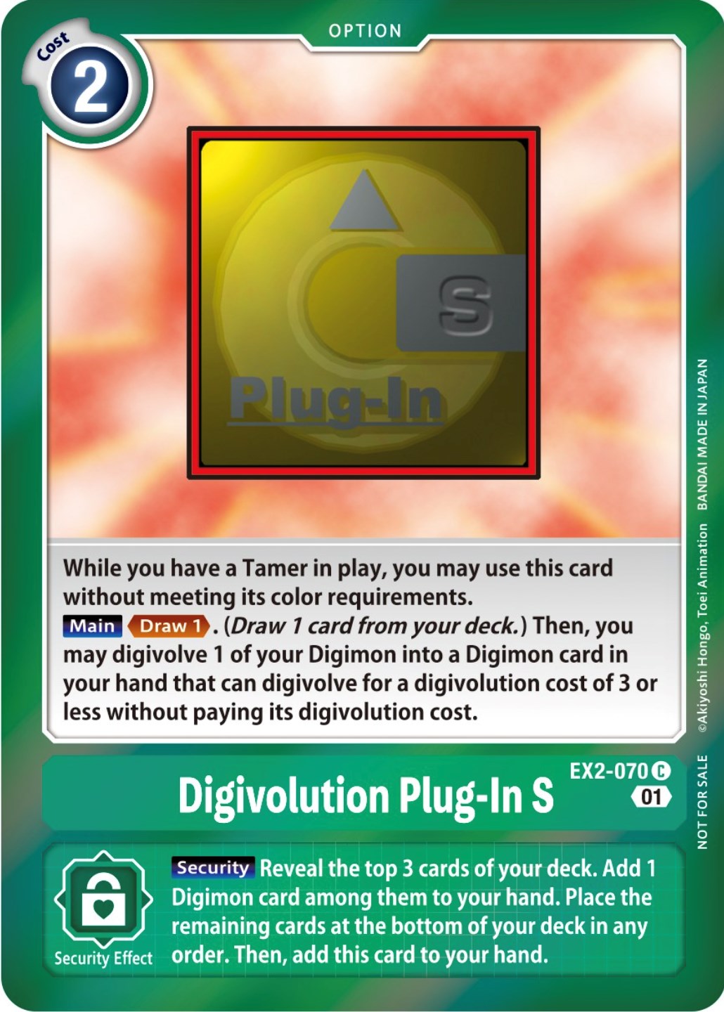 Digivolution Plug-In S [EX2-070] (Event Pack 4) [Digital Hazard Promos] | Total Play