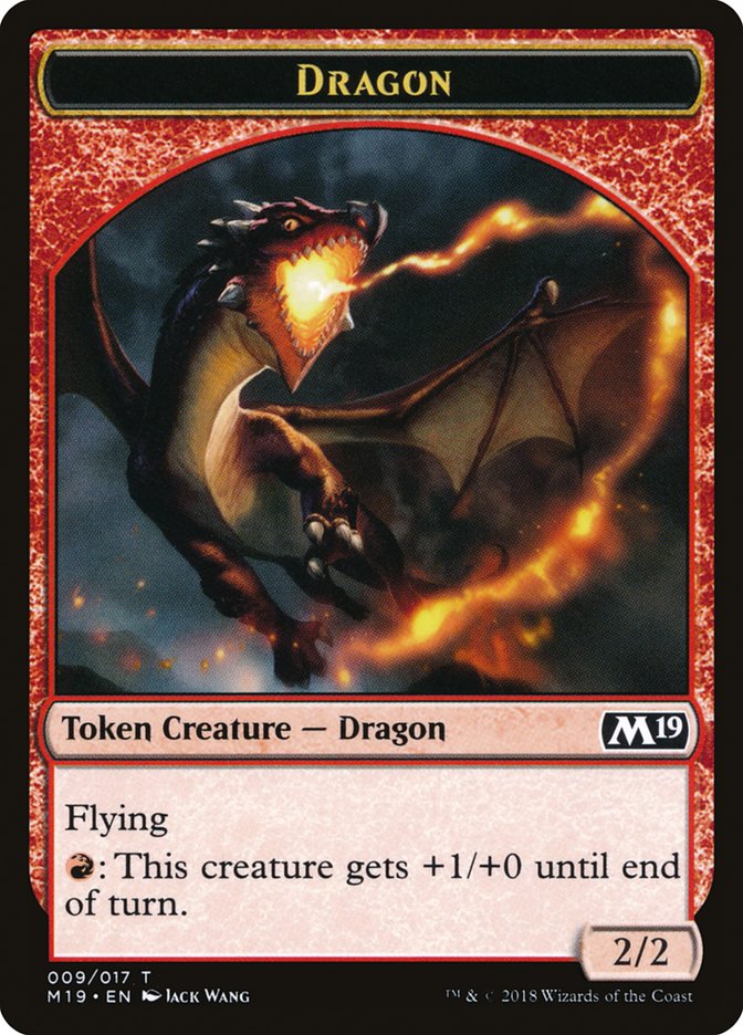 Dragon Token (009/017) [Core Set 2019 Tokens] | Total Play