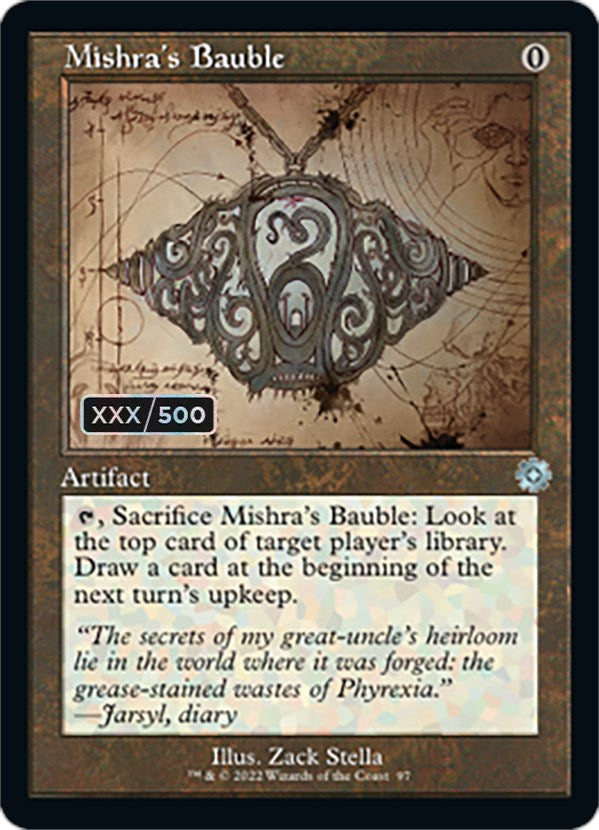 Mishra's Bauble (Retro Schematic) (Serialized) [The Brothers' War Retro Artifacts] | Total Play