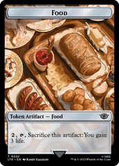 Spirit // Food (0022) Double-Sided Token (Surge Foil) [The Lord of the Rings: Tales of Middle-Earth Tokens] | Total Play