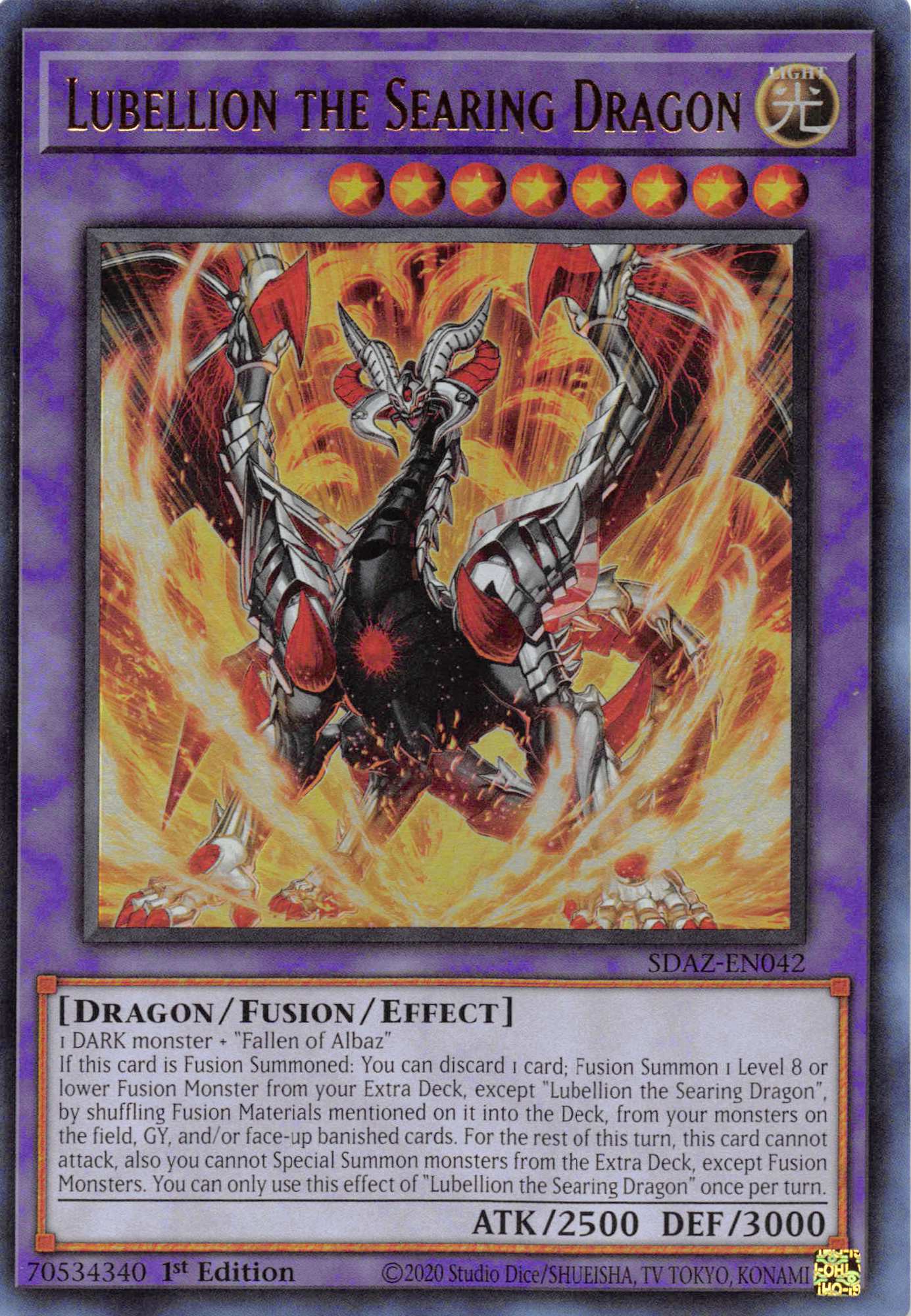 Lubellion the Searing Dragon [SDAZ-EN042] Ultra Rare | Total Play