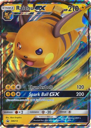 Raichu GX (SM213) (Jumbo Card) [Sun & Moon: Black Star Promos] | Total Play