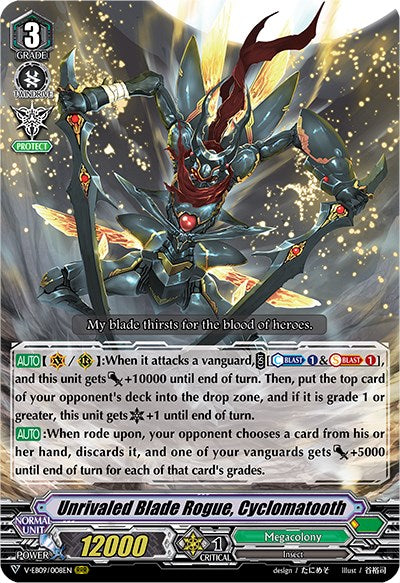 Unrivaled Blade Rogue, Cyclomatooth (V-EB09/008EN) [The Raging Tactics] | Total Play