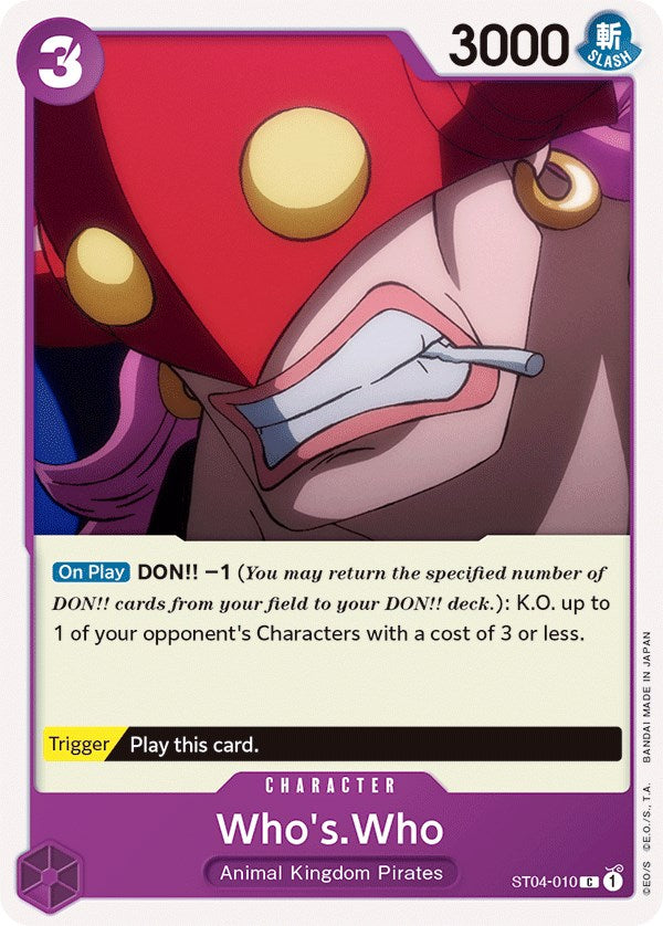 Who's.Who [Starter Deck: Animal Kingdom Pirates] | Total Play
