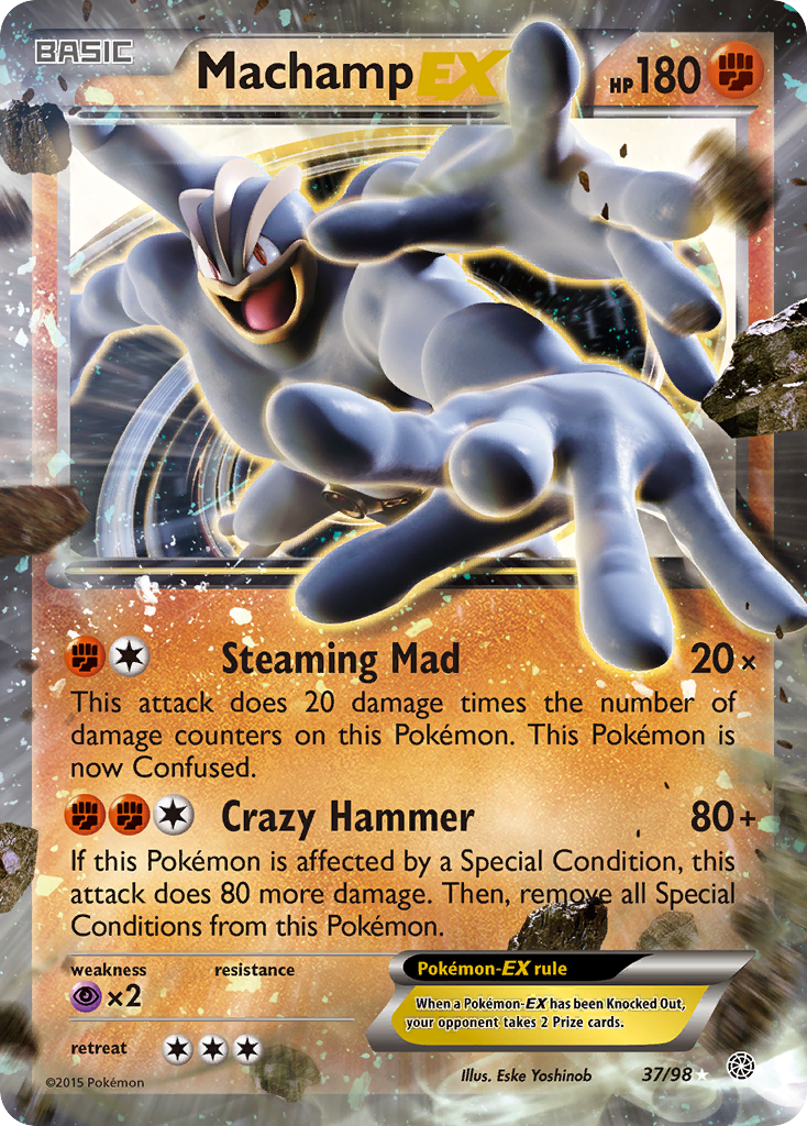 Machamp EX (37/98) [XY: Ancient Origins] | Total Play