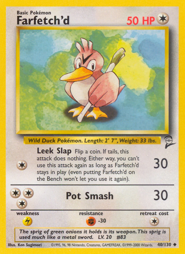 Farfetch'd (40/130) [Base Set 2] | Total Play