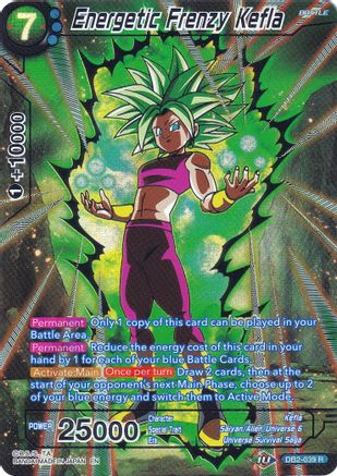 Energetic Frenzy Kefla (DB2-039) [Collector's Selection Vol. 2] | Total Play