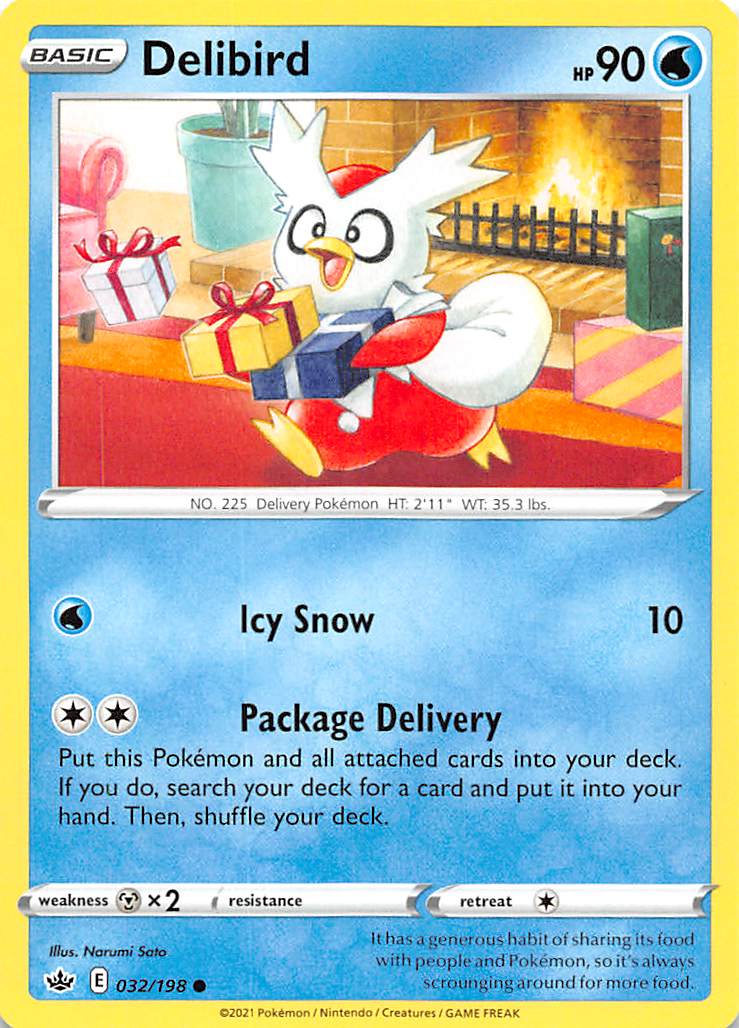 Delibird (032/198) [Sword & Shield: Chilling Reign] | Total Play