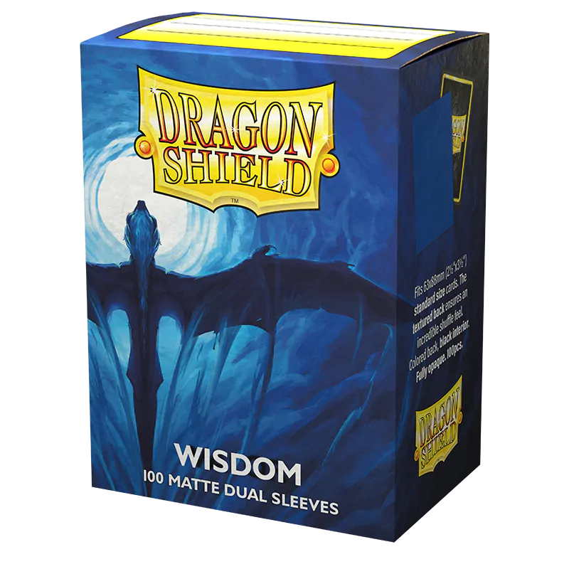 Dragon Shield: Standard 100ct Sleeves - Wisdom (Dual Matte) | Total Play