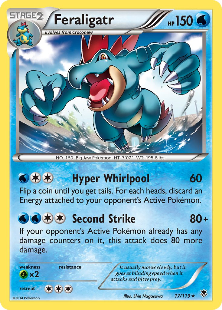 Feraligatr (17/119) (Theme Deck Exclusive) [XY: Phantom Forces] | Total Play