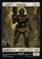 Soldier (002) // Space Marine Devastator Double-Sided Token (Surge Foil) [Warhammer 40,000 Tokens] | Total Play