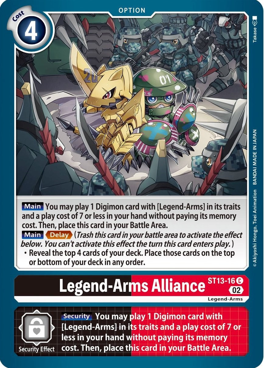 Legend-Arms Alliance [ST13-16] [Starter Deck: Ragnaloardmon] | Total Play