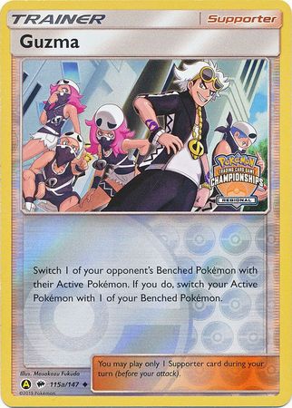 Guzma (115a/147) (Regional Championship Promo) [Sun & Moon: Burning Shadows] | Total Play