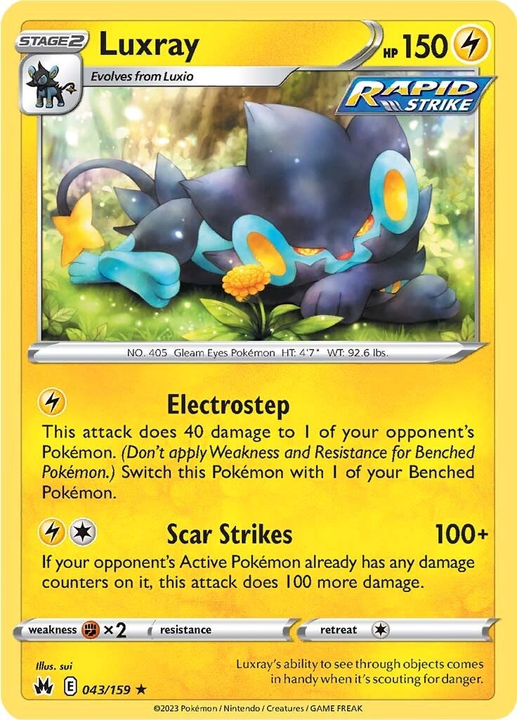 Luxray (043/159) (43) [Sword & Shield: Crown Zenith] | Total Play