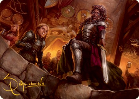 Veteran Dungeoneer Art Card (Gold-Stamped Signature) [Dungeons & Dragons: Adventures in the Forgotten Realms Art Series] | Total Play