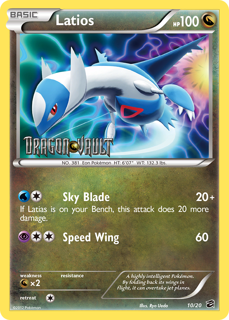 Latios (10/20) (Blister Exclusive) [Black & White: Dragon Vault] | Total Play