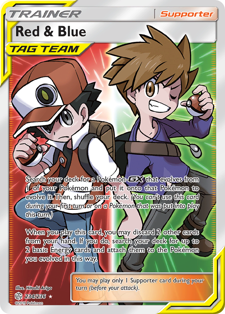 Red & Blue (234/236) [Sun & Moon: Cosmic Eclipse] | Total Play