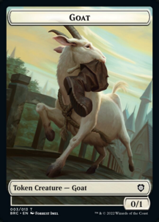 Construct (008) // Goat Double-Sided Token [The Brothers' War Commander Tokens] | Total Play