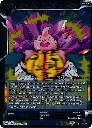 Majin Buu, Prelude to Villainy (BT6-046_PR) [Destroyer Kings Prerelease Promos] | Total Play