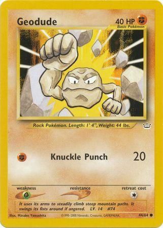 Geodude (44/64) [Neo Revelation Unlimited] | Total Play