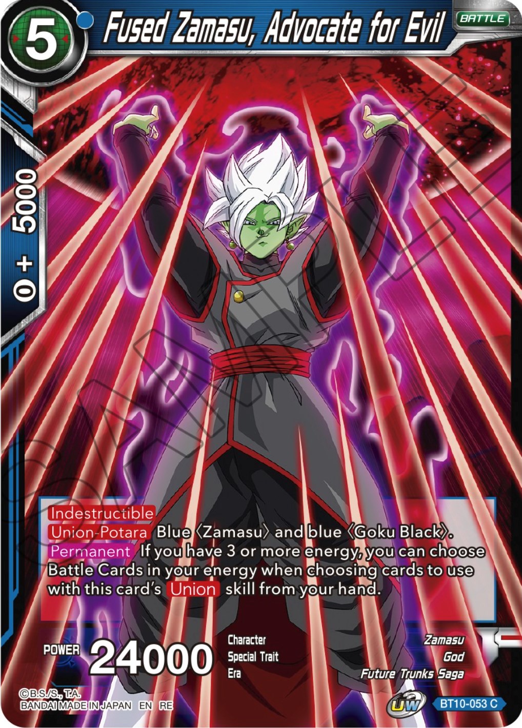 Fused Zamasu, Advocate for Evil (Reprint) (BT10-053) [Ultimate Deck 2023] | Total Play