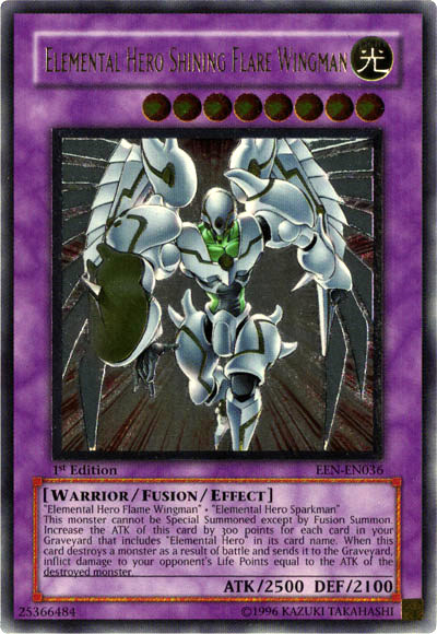 Elemental Hero Shining Flare Wingman [EEN-EN036] Ultimate Rare | Total Play