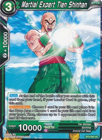 Martial Expert Tien Shinhan (BT2-083) [Union Force] | Total Play