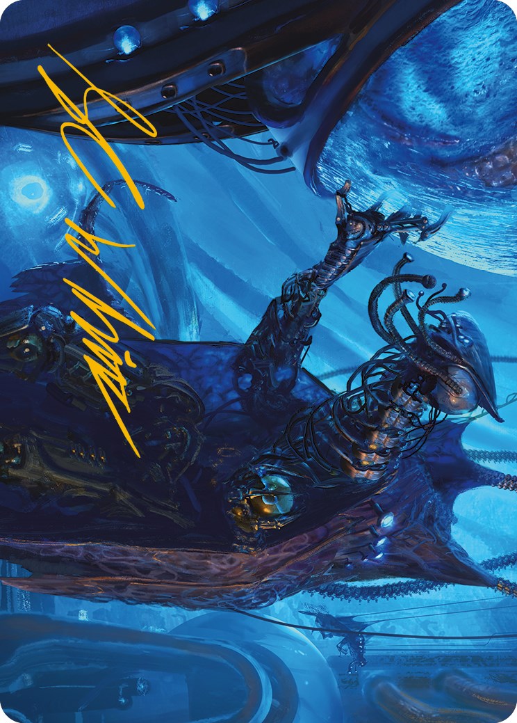 Atmosphere Surgeon Art Card (Gold-Stamped Signature) [Phyrexia: All Will Be One Art Series] | Total Play