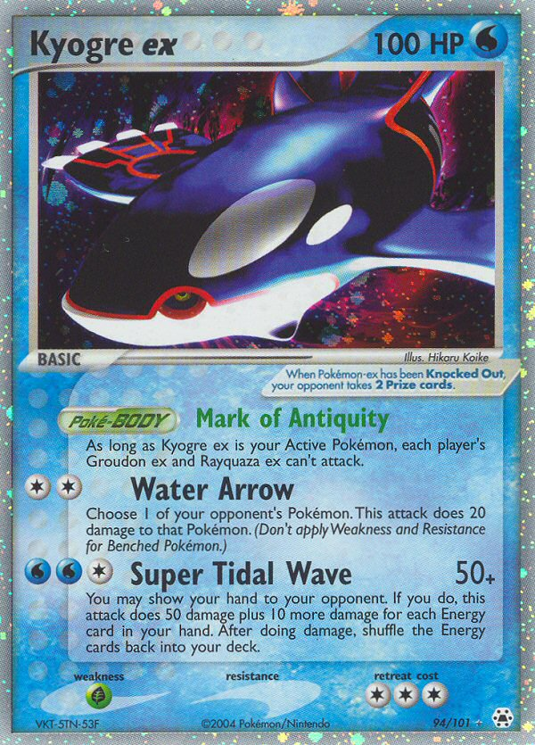 Kyogre ex (94/101) [EX: Hidden Legends] | Total Play