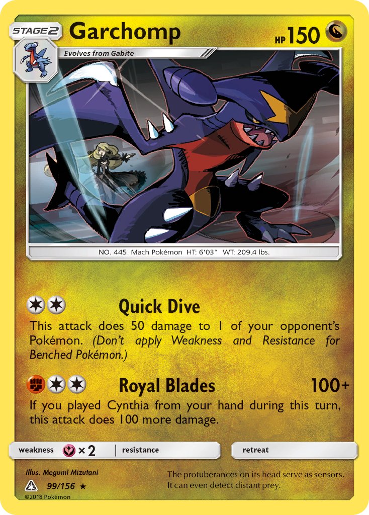 Garchomp (99/156) (Cracked Ice Holo) (Theme Deck Exclusive) [Sun & Moon: Ultra Prism] | Total Play