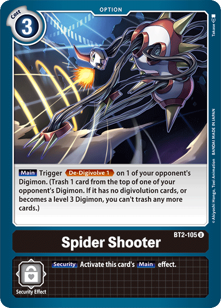 Spider Shooter [BT2-105] [Release Special Booster Ver.1.0] | Total Play