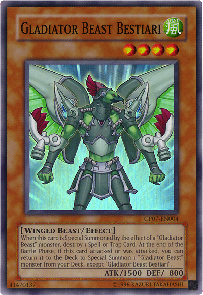 Gladiator Beast Bestiari [CP07-EN004] Super Rare | Total Play