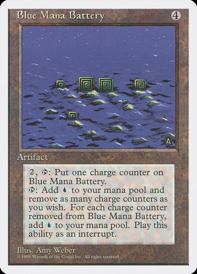 Blue Mana Battery [Fourth Edition] | Total Play