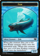 Fish // Zombie (011/036) Double-Sided Token [Commander 2014 Tokens] | Total Play