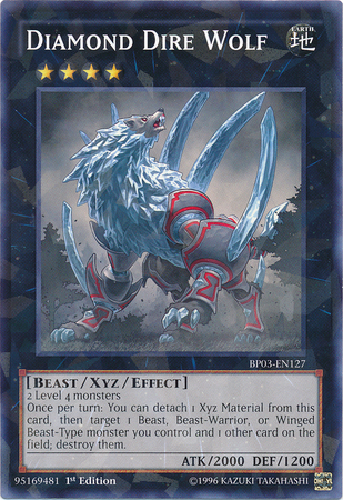 Diamond Dire Wolf [BP03-EN127] Shatterfoil Rare | Total Play