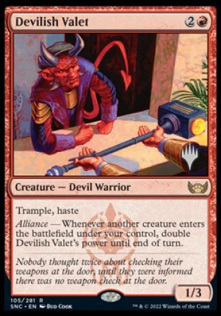 Devilish Valet (Promo Pack) [Streets of New Capenna Promos] | Total Play