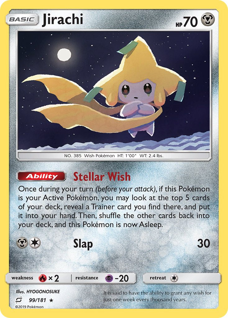 Jirachi (99/181) (Theme Deck Exclusive) [Sun & Moon: Team Up] | Total Play