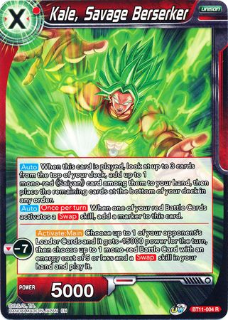 Kale, Savage Berserker (BT11-004) [Vermilion Bloodline] | Total Play