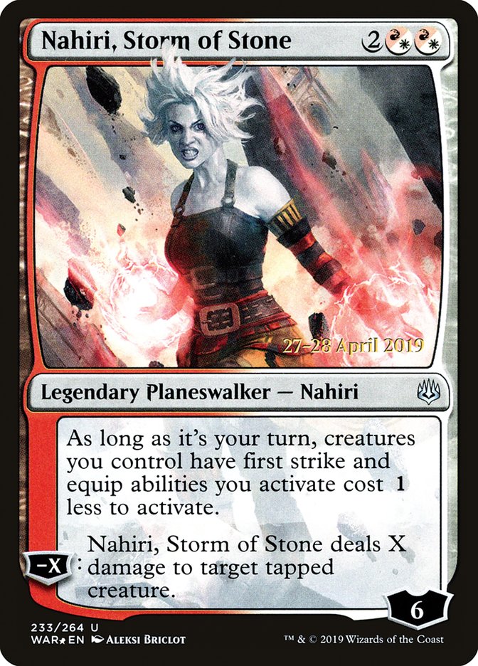 Nahiri, Storm of Stone [War of the Spark Prerelease Promos] | Total Play