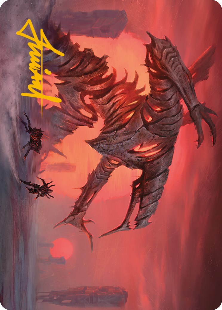 Red Sun's Zenith Art Card (Gold-Stamped Signature) [Phyrexia: All Will Be One Art Series] | Total Play