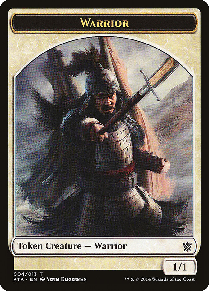 Warrior Token (004/013) [Khans of Tarkir Tokens] | Total Play