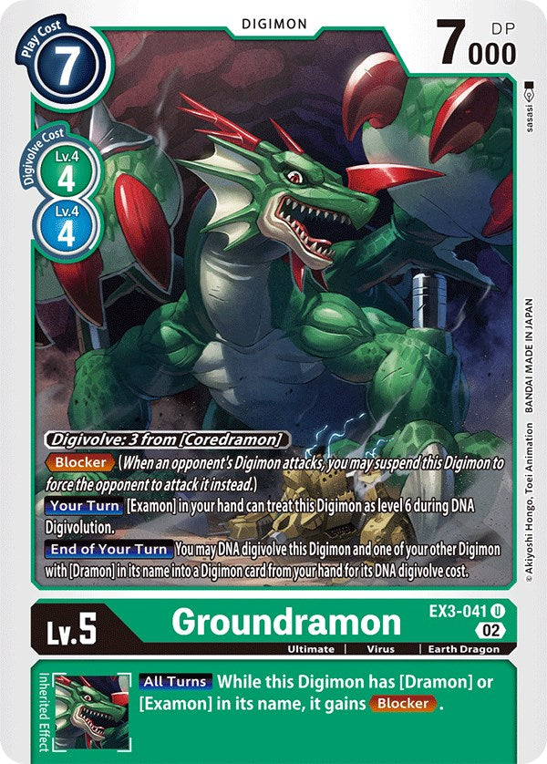 Groundramon [EX3-041] [Draconic Roar] | Total Play