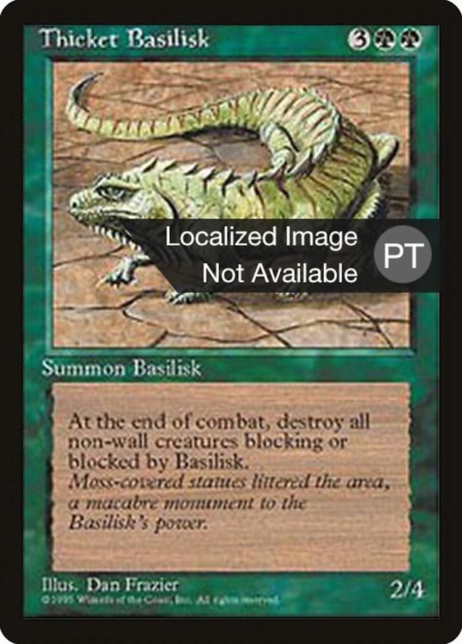 Thicket Basilisk [Fourth Edition (Foreign Black Border)] | Total Play