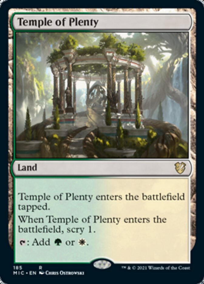 Temple of Plenty [Innistrad: Midnight Hunt Commander] | Total Play